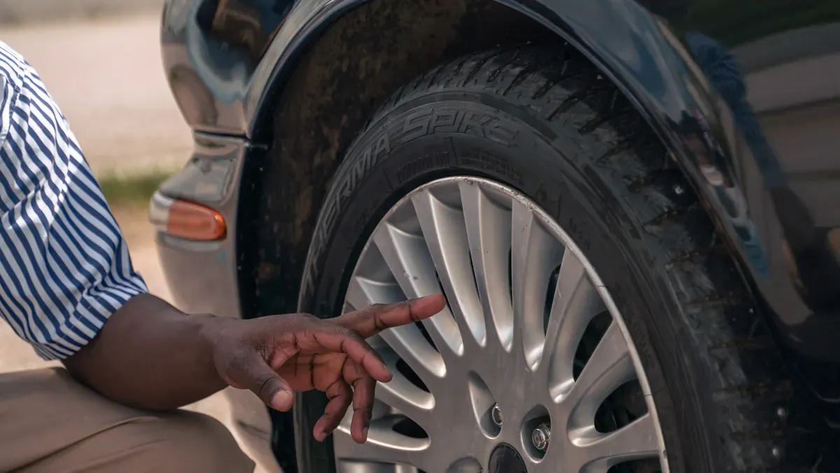 What is a safety nut on wheel