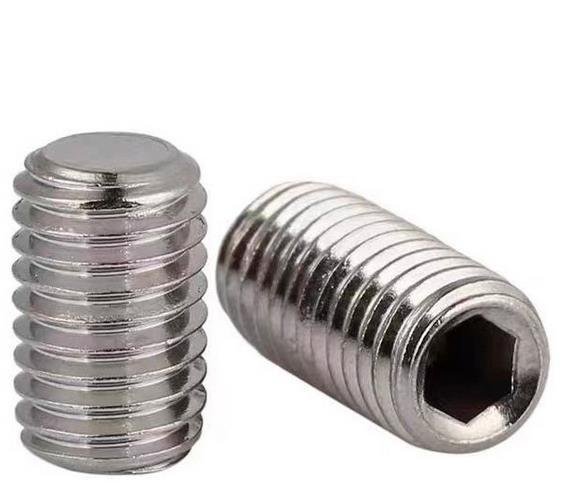 304 stainless steel hexagon socket flat point set screw